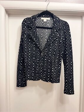 Women's Black Knit Blazer